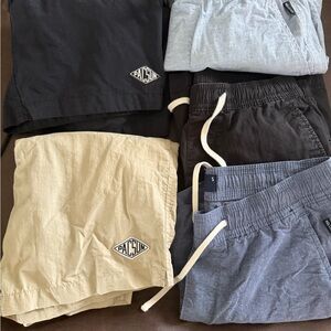 PacSun Casual Shorts Set - Black, Gray, Tan